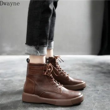 

Martin boots female 2019 new British wind wild spring and autumn single flat net red boots female winter cotton shoes