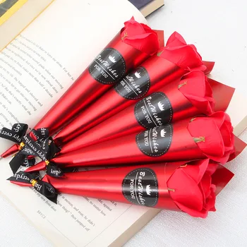 

5pcs Birthday Gift for Girlfriend Boyfriend Mother's Day Gift Flower Soap Wedding Gifts for Guests Bridesmaids Gift Party Favors