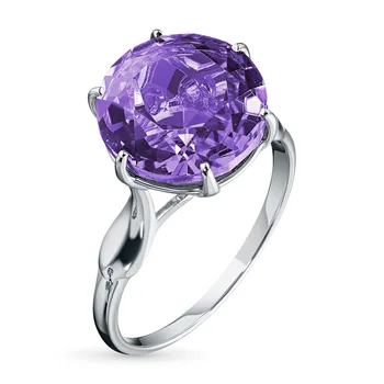 

Ring of silver with amethyst