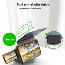 Мобильный телефон Экран Стенд усилителя Лупа смартфон головка для видеосъемки 12-дюймовый настольный стенд держатель отражателя Экран усилитель