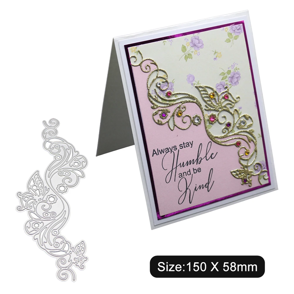 Lace Die Metal Cutting Dies Decorative Paper Cards Template Invitation Card Greeting Card Decoratio - 4000042246305