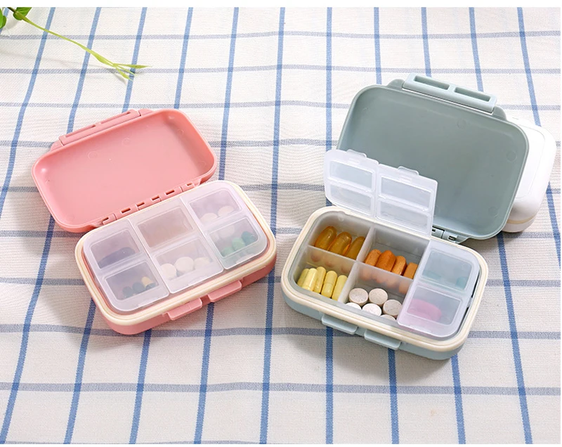 Коробка для хранения лекарств, коробка-органайзер, набор, портативная еженедельная упаковка, герметичный картридж, коробка для лекарств, пластиковая коробка для минифилла