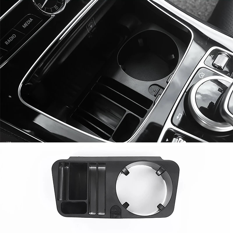 Center console cup holder For C Class W205 GLC Class X253 E Class W213 Mercedes Benz Central armrest original fit Storage Box