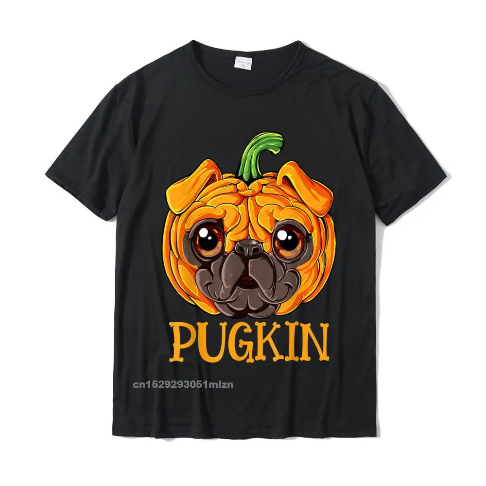 Tops & Tees Casual Labor Day Family Fashionable Short Sleeve 100% Cotton Crew Neck Men Tshirts Fashionable Tees Pugkin Pug Pumpkin T shirt Halloween Kids Boys Thanksgiving T-Shirt__4496 black