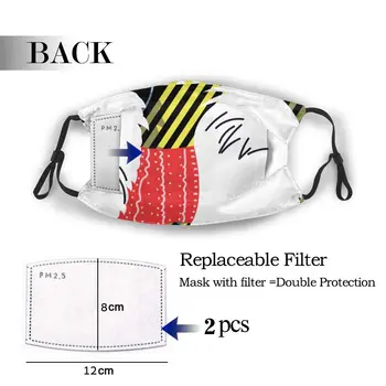 

protective mask with filter Pomeranian In A Knitted Sweater anti dust PM2.5 reuse adult teen child girl