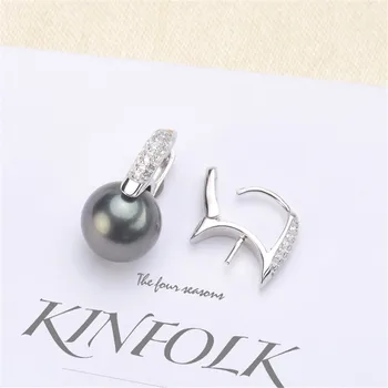 

NEW ARRIVAL 925 Sterling Silver Earrings Mountings Findings Settings Jewelry Parts Fittings Accessories for Pearls Beads Stones