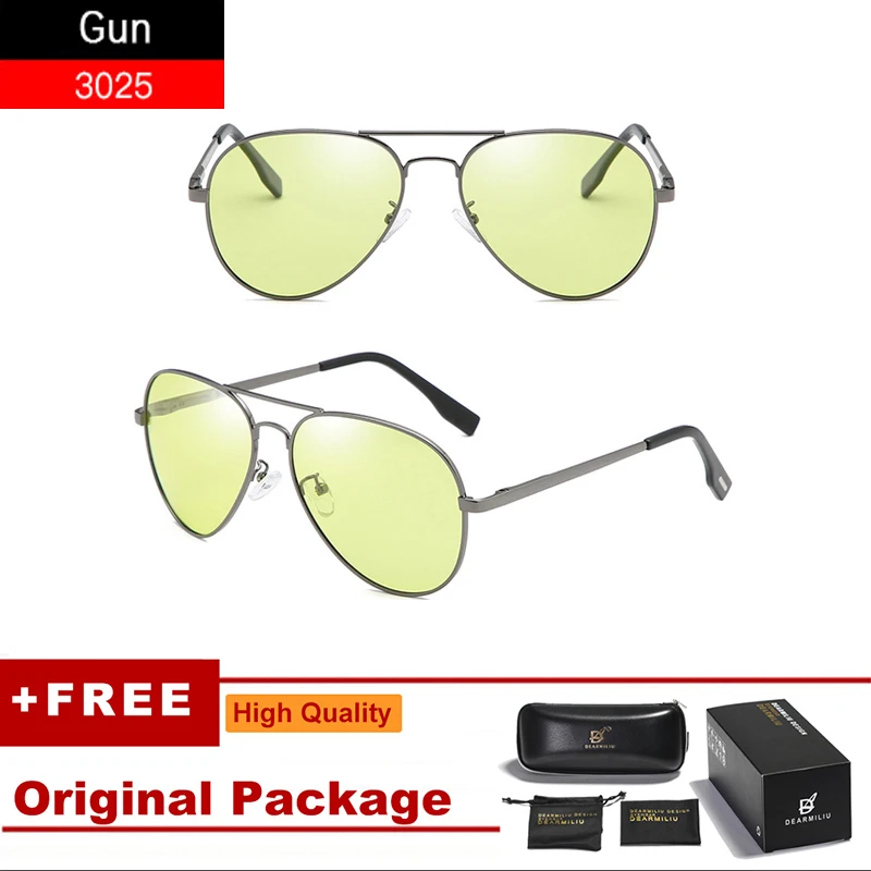 Transition Photochromic Gaming Glasses Polarized SunGlasses Filter Computer Blocking Anti Blue Light Eye Eyestrain Women Men - Цвет линз: Gun