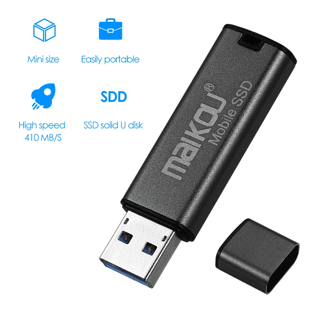 Мобильный Внешний SSD 64G 128G 256G USB жесткий диск вращающийся высокоскоростной USB флэш-диск USB3.0 Внешний SSD для ПК компьютера