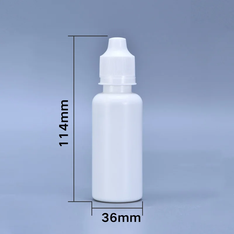 60ML 10 шт./лот, белые пластиковые бутылочки-капельницы, 60 мл, пустая бутылка для масла, краски, клея, контейнер для защиты от детей - Цвет: 60ML