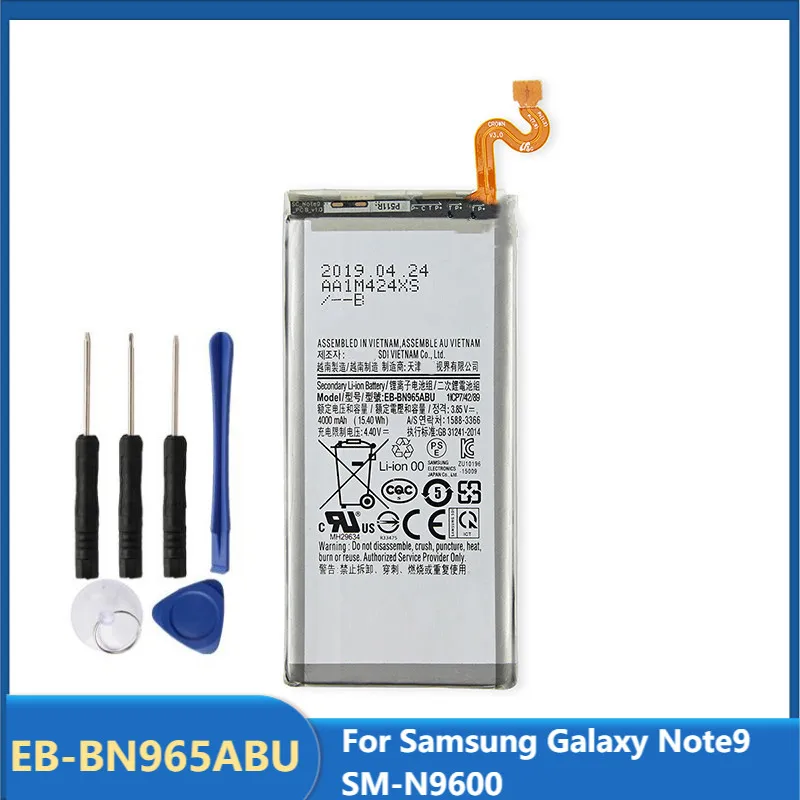 PROD 1005003057674996 Original Replacement Phone Battery EB-BN965ABU
For Samsung Galaxy Note9 Note 9 SM-N9600 Rechargable Batteries 4000mAh