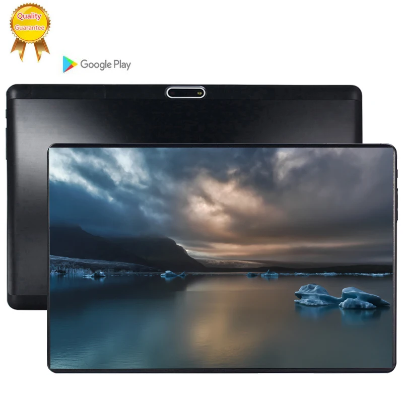  2019 2.5D Glass Screen Tablet 10.1 inch Android 9.0 Octa Core 6GB RAM 64GB 64G ROM 3G LTE 1280*800 