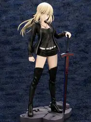 Горячая аниме Fate Grand заказ сексуальная фигурка для девочек Altria Pendoragon повседневное черное платье Ver Fate Stay Night ПВХ фигурка игрушка