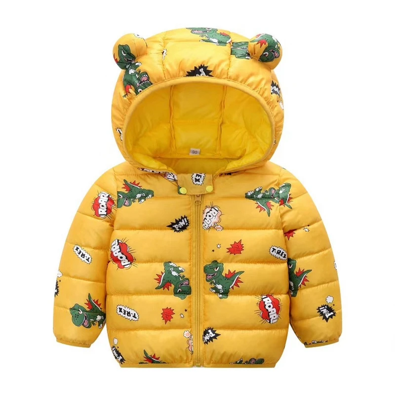 COOTELILI Cute Dinosaur Winter Parkas Kids Jackets For Baby Girls Boys Clothes Thick Cotton Children's Coat Baby Outerwear  (6)
