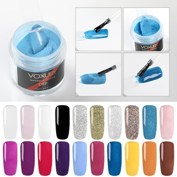 

Nail Dipping Powder Brush Top Base Coat Brush Saver Set Dip French Glitter Shinning Nails Glitter Manicure Kit