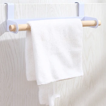 

single pole paper towel holder towel rack Bathroom Toilet Roll Paper Holder Cupboard Hanger Hook Kitchen Accessories white