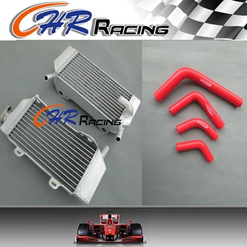 

Radiador de aluminio + manguera roja de silicona para Honda CRF250 CRF250R CRF250X 2004-2009