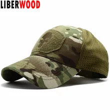 LIBERWOOD с черепом The Мультикам оператора Кепки Для мужчин сетчатые летние приталенные Тактический Кепки спецназа Снайпер Кепка SWAT место патч OD