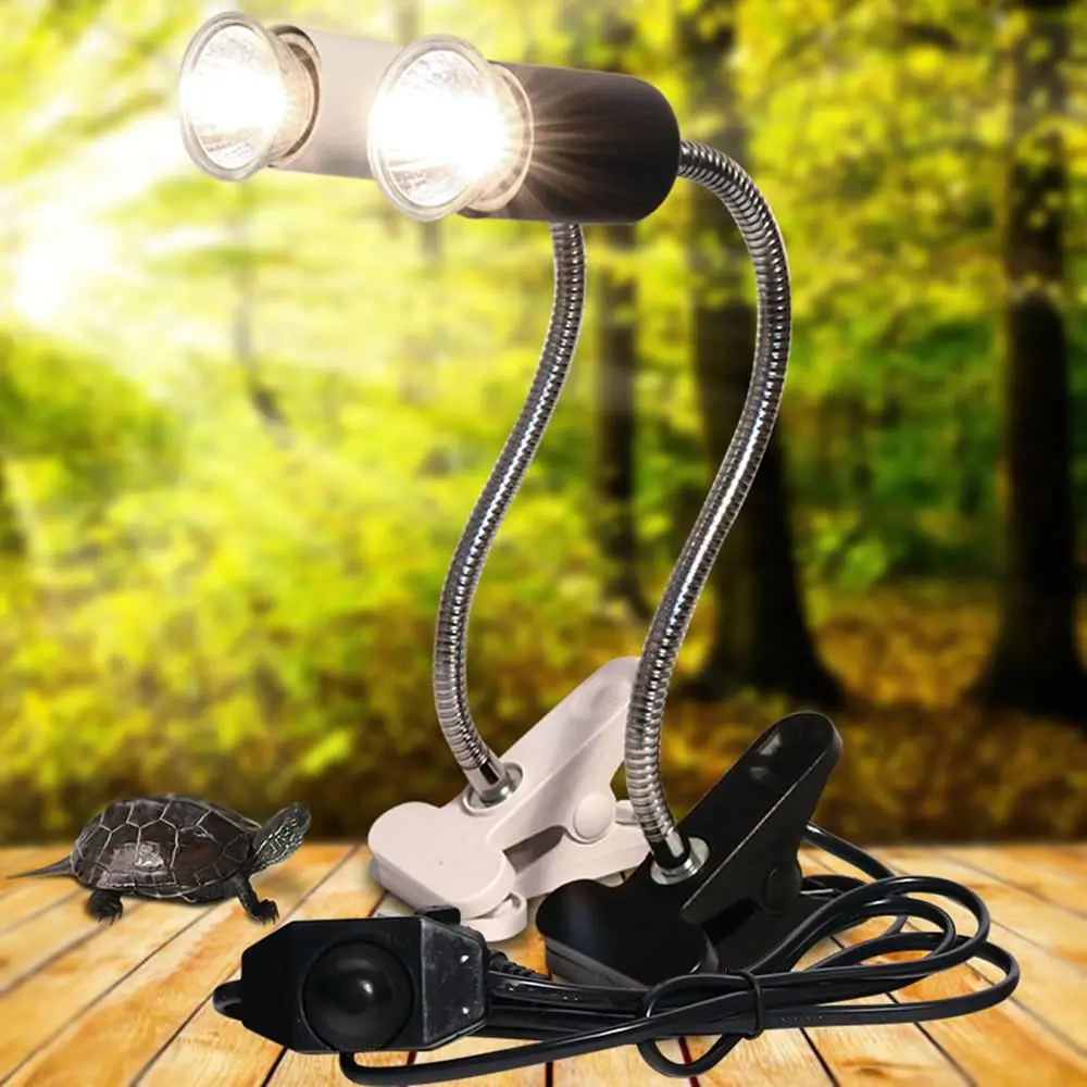 UVA+ UVB 3,0 лампа для рептилий комплект с зажимом-на лампах держатель черепаха базая УФ-нагревательная лампа набор черепашек ящериц освещение