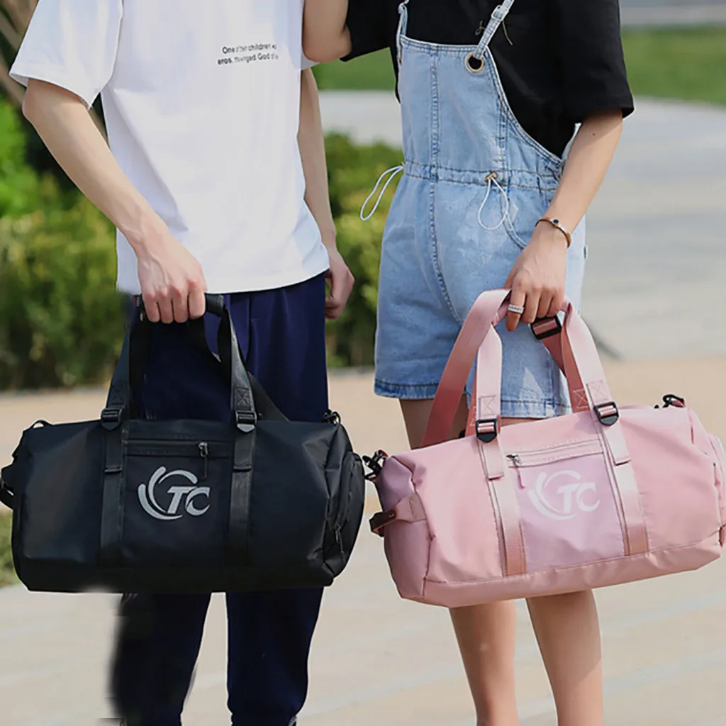 Сухие и влажные разделительные сумки на молнии из ткани Оксфорд женские сумки Наплечные туфли на ремешке позиционная сумка большие емкости Спортивные дорожные сумки