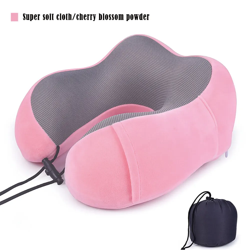 

U-Shape Neck Pillow For Airplane Inflatable Pillow Memory Foam Neck Pillows Cervical Healthcare Bedding Drop shipping