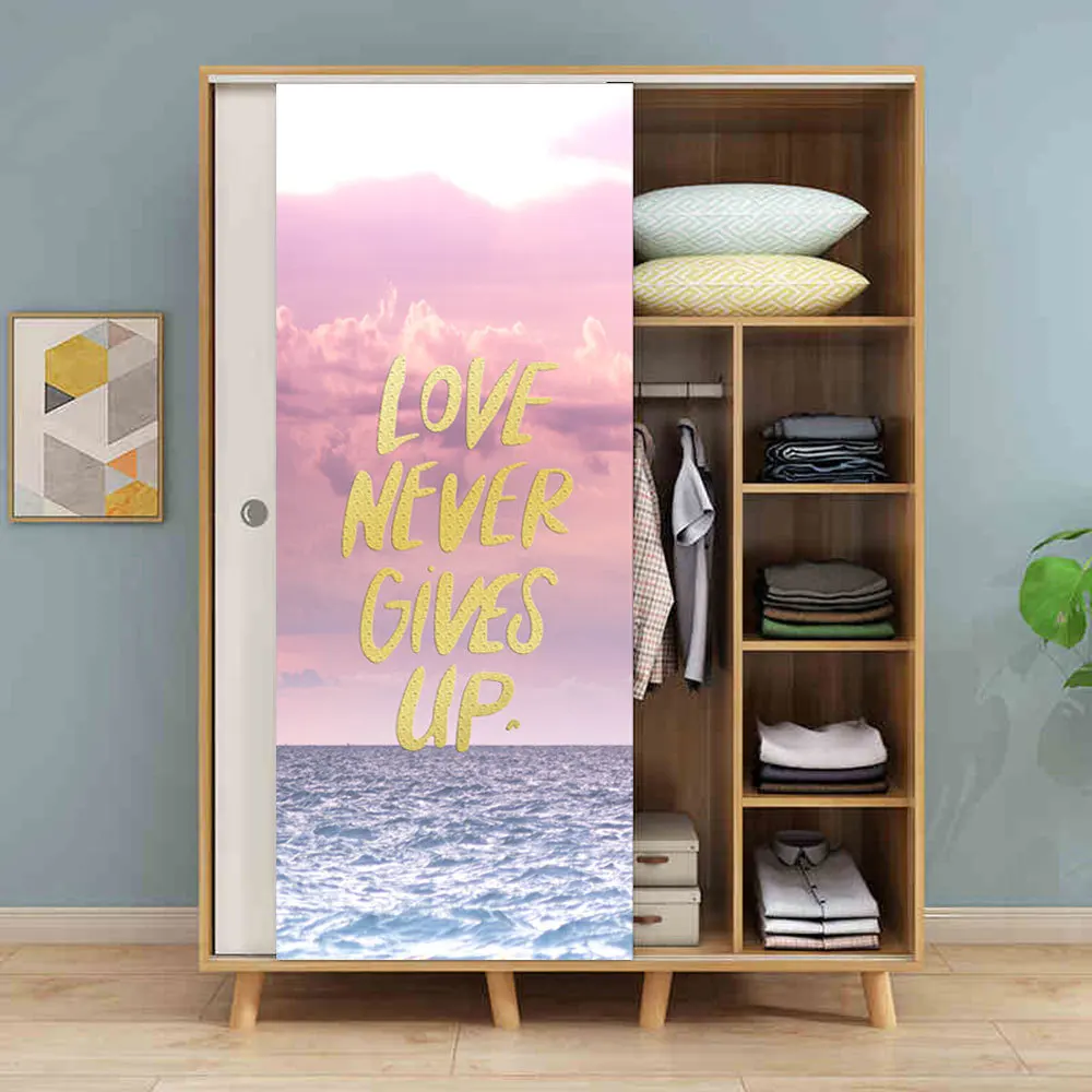 

Dropship MT123 New Door Closet Renovation, Refrigerator Door Removal Home Decoration Waterproof and Removable Stickers