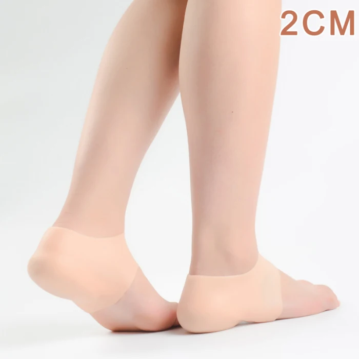 1 Pair Invisible Height Lift Heel Pad Sock Liners Increase Insole Pain Relieve for Women Men HSJ88