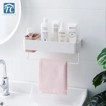 

Storage Rack Bathroom Rack Shower Rack Home Decorations Hanging Basket Toilet Kitchen Suction Cup Soap Bottle Holder Storage Box