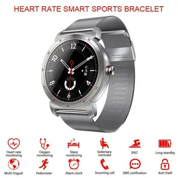 

K88H The Men's Watch with Heart Rate Monitor Call Sedentary Reminder Pedometer Message Push Watches Sports Bluetooth Clock
