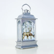 Рождественский подвесной светильник Санта-Клаус, олень, снеговик, светильник для украшения дома и сада WWO66