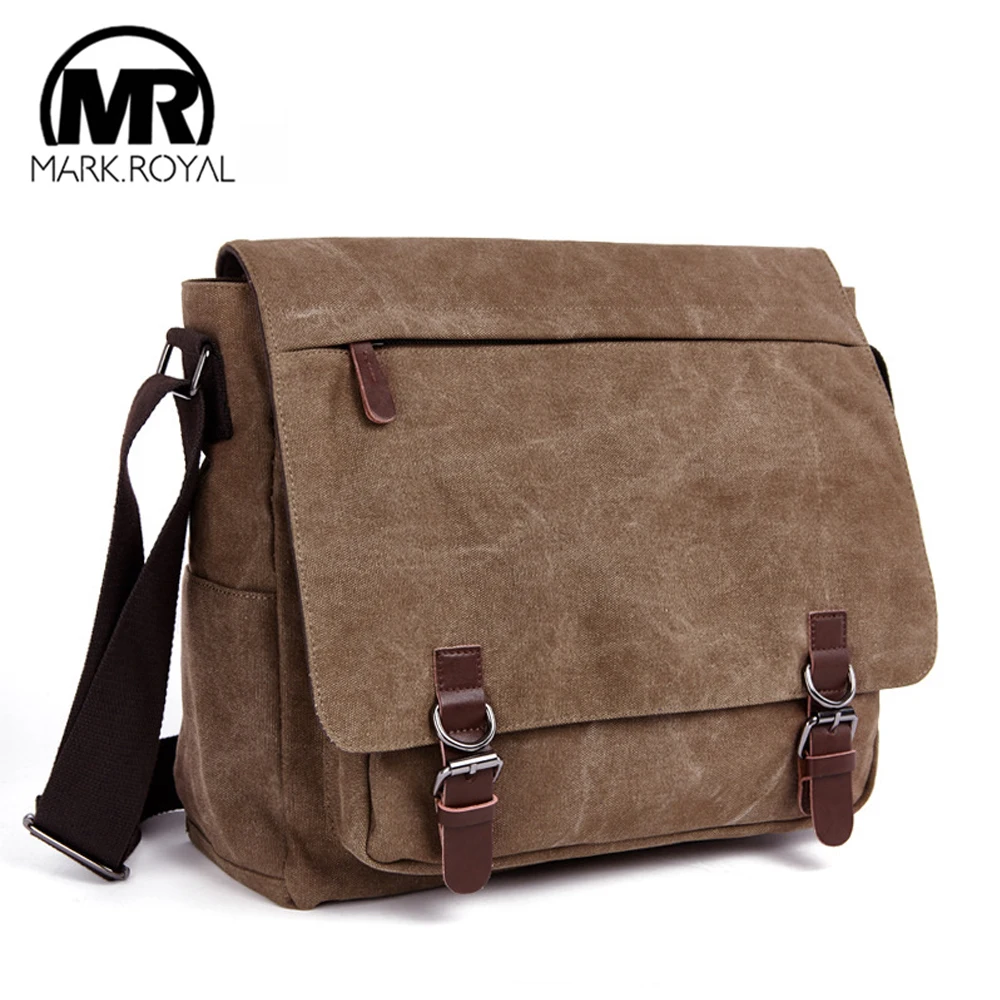 Markroyal Fashion Canvas Messenger Bag Business Computer Bag High