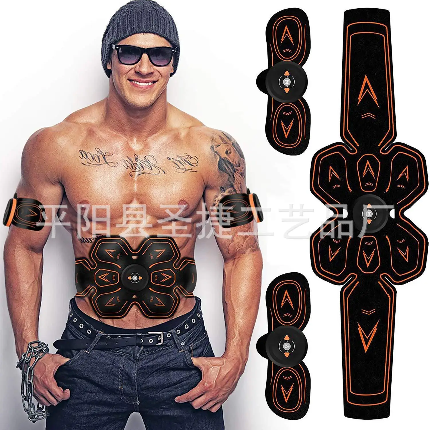 Abdominal Stickers Sports Exercise Muscle Training Lazy Smart Abs with Available with Remote Control Board Abdominal Weight Stic