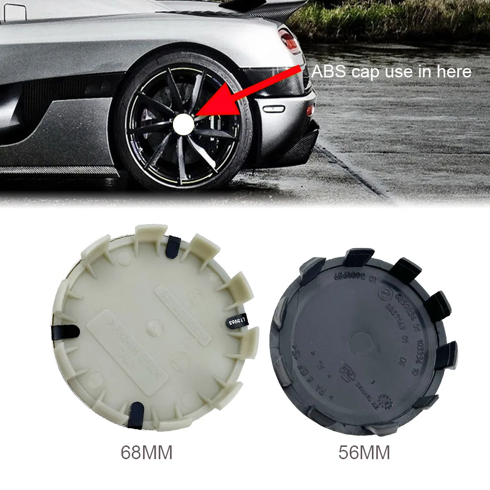 4pcs 56mm 68mm Car Wheel Center Hub Cap Auto Rim Covers For BMW E36 E46 E53 E90 E60 E61 E93 E87