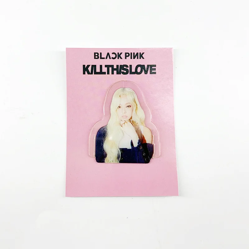 KPOP BlackPink KILL THIS LOVE акриловые JISOO LISA JENNIE Закладка-Роза клипсы ученические канцелярские принадлежности LXX290