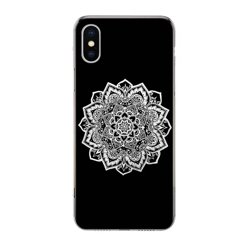 Цветочный Пейсли Мандала крышка чехол для телефона для iPhone 11 Pro 7 6X8 6S Plus XS MAX+ XR 5S SE 10 Ten Art TPU Coque Capa Shell - Цвет: TW121-9
