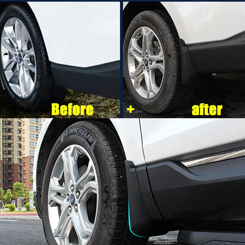 For Ford Edge st-line mudguards Edge 2.0 mud flaps Edge st-line sport splash guards Edge 3.5 fenders auto accessories 2010