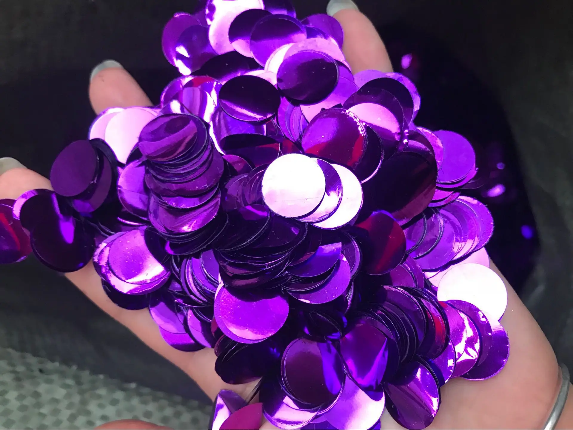purple 1.5cm Звезда Круглый 1 кг 1,5 см конфетти стол золотой детский душ Свадебные украшения на день рождения День Святого Валентина воздушный шар "Конфетти" - Цвет: purple 1.5cm