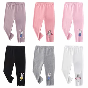 

New Rabbit print Girls Leggings Pencil Pants For Girl Autumn Kids Pants Teenager 2T 7T 12T Children Trousers girls