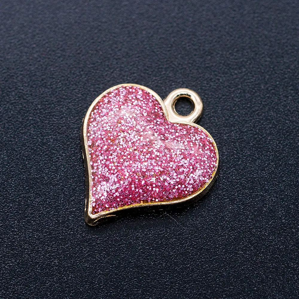 5 шт./лот DIY Сердце Луна Звезда Треугольник диск кожа Эмаль Шарм Подвески ювелирных изделий в поисках подвески