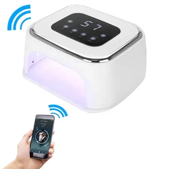 

90W Nail UV Lamp with Bluetooth Speaker Gel Nail Polish Dryer Gel Lacquer UV Curing Light Pedicure Lamps Nail LED Lamp