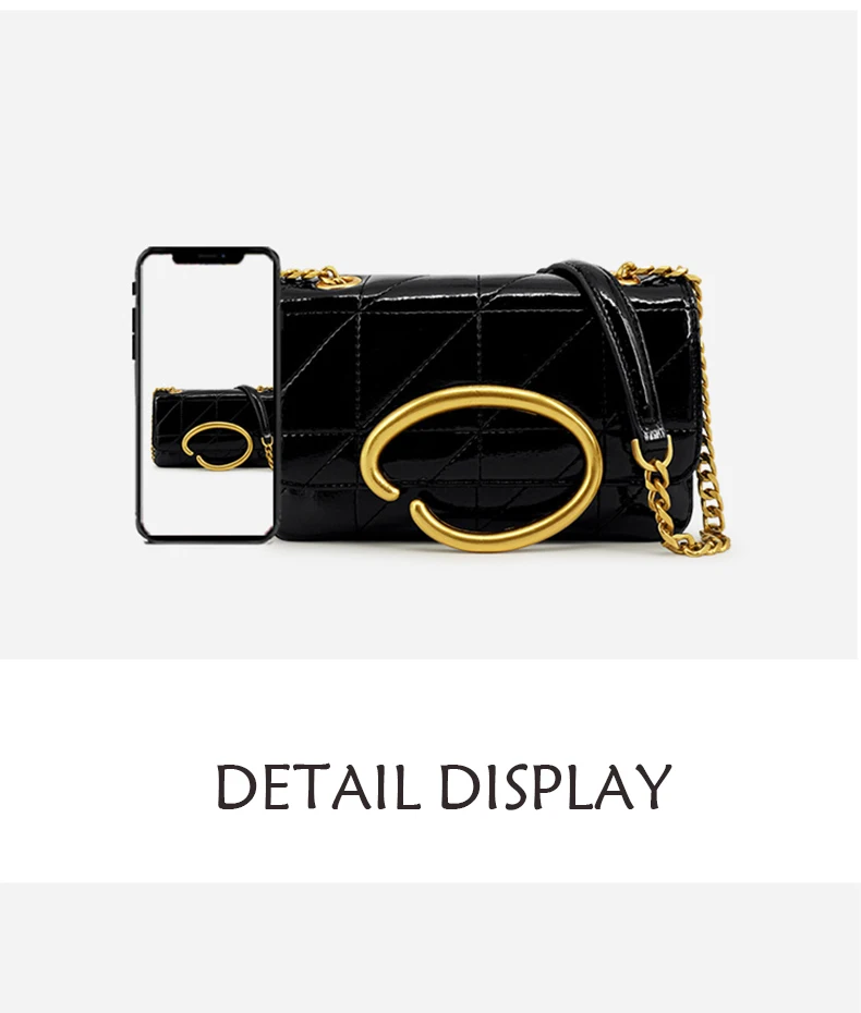 The latest Small square bag with lid summer fashion Women shoulder bags shoulder bag with chain women fashion retro simple