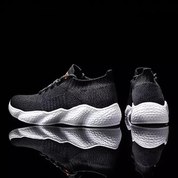

2020 Fashion Men's Casual Shoes Summer Rubber Bottom Vulcanized Tennis Sneakers Mesh White Large Size Basketball Running Shoes
