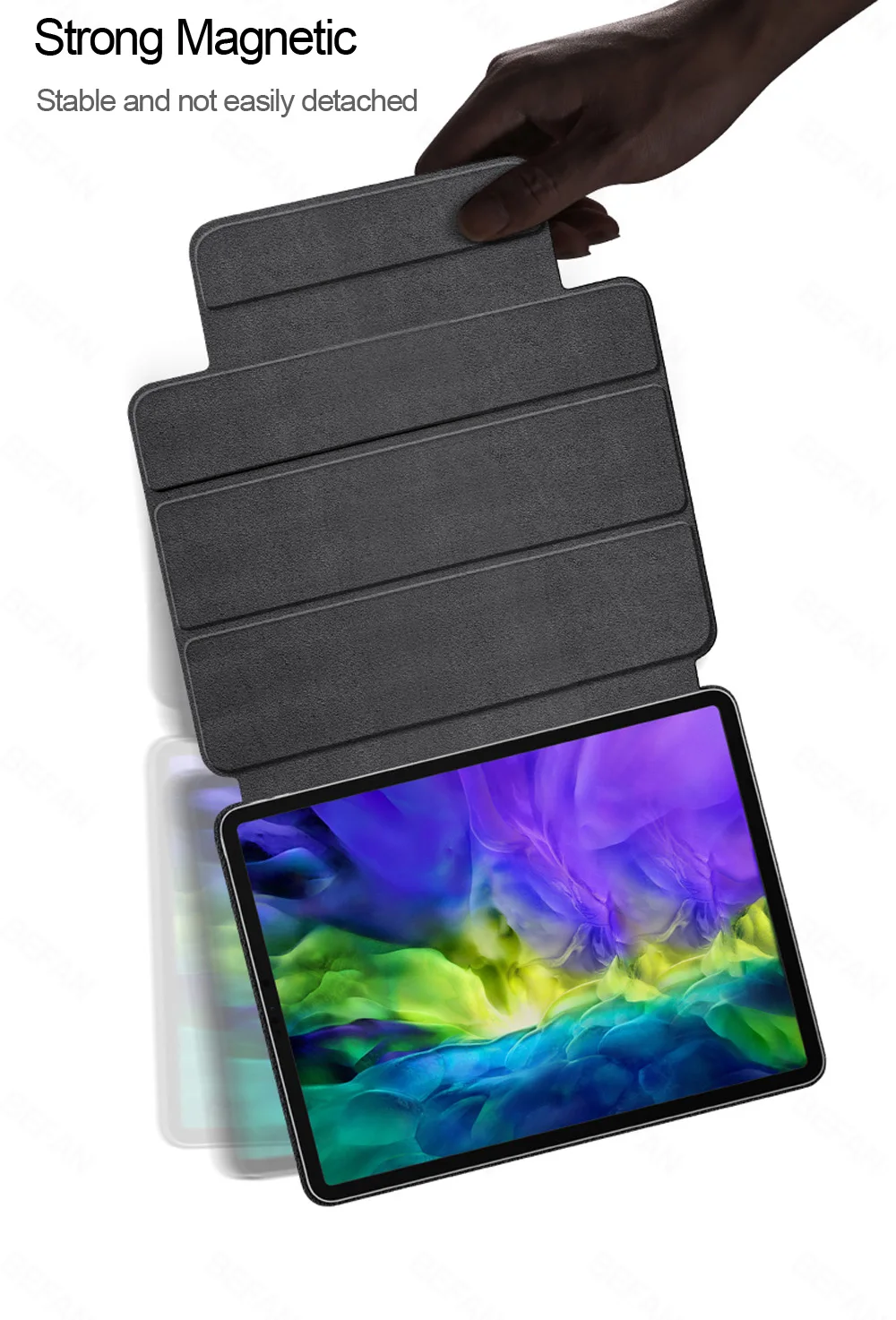 Teclado Touchpad Bluetooth Mágico, Capa Magna Magnética,