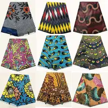 Хлопок Анкара Африканский Воск Печать Ткань Новое поступление печать высокого качества настоящая мягкая восковая Ткань 6 ярдов для женщин платье