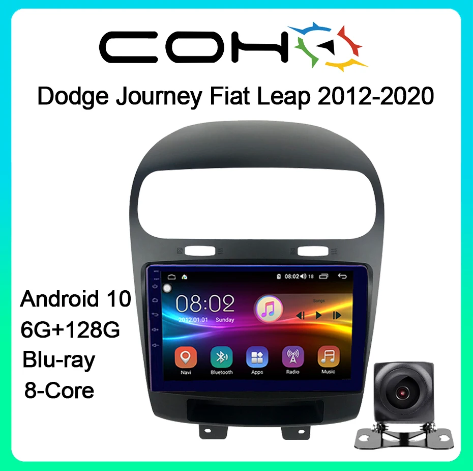 COHO For Dodge Journey Fiat Leap 2012-2020 Car Multimedia Player Autoradio Stereo Android 10.0 Octa Core 6+128G