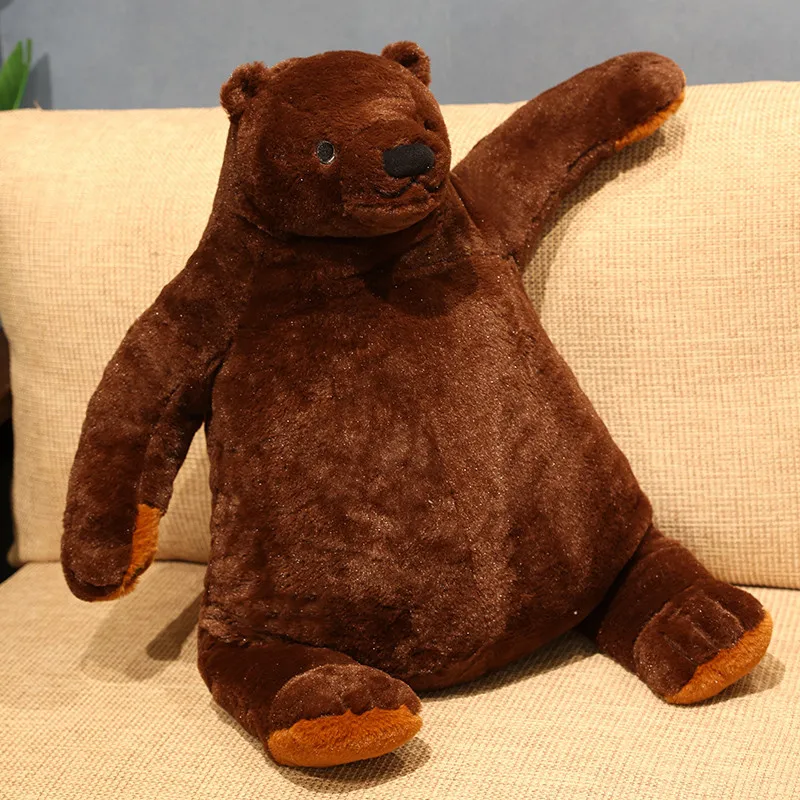 80/100cm Brown Cute Teddy Bear Djungelskog Plush Toys Soft Stuffed Animal  Plush Bear Toy Doll Soft Pillow Cushion Gift for Kids - AliExpress