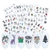 1Set Watercolor Xmas Flower Sticker Nail Decal Set Flamingo Letter Design Gel Manicure Decor Water Slider Foil CHSTZ683-706-1 ► Photo 3/6