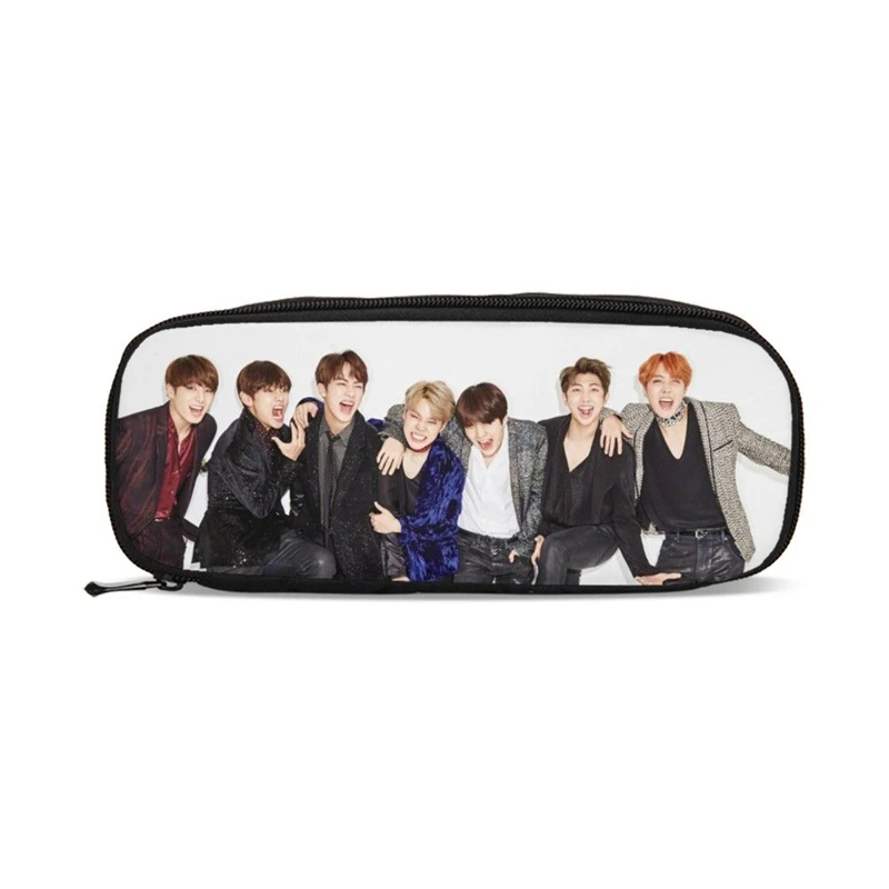 Дизайн Органайзер Детский кошелек SUGA Rap Monster JIN J-HOPE JUNG KOOK JIMIN V принт детский Карандаш Чехол школьный Хранение Кошелек