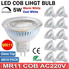 MR11 Led Bulbs 10PACK AC220V LED MR11 Light Bulb COB Bulb Full Glass Cover Reflector Warm White Cool White D40