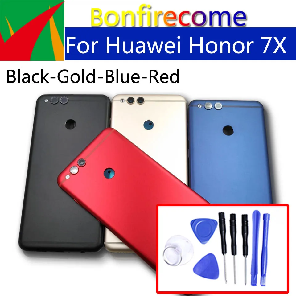Для huawei Honor 7X задняя крышка батарейного отсека задняя крышка корпуса чехол для Honor7X BND-L21 корпус замена корпуса