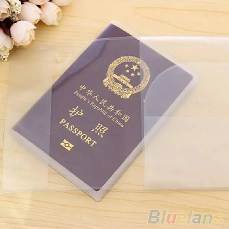 Clear Transparent Passport Cover Holder Case Organizer ID Card-Travel Fast